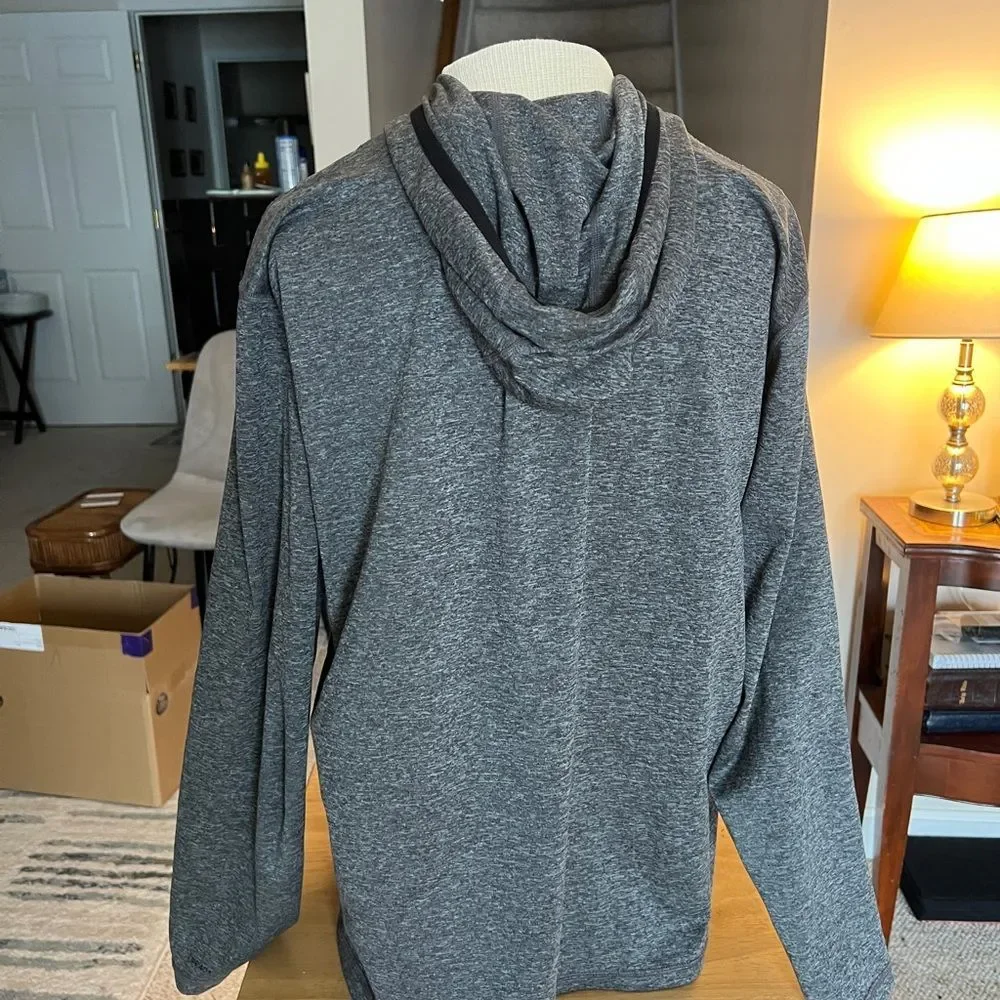 Calvin Klein Large Charcoal Swimwear Hoodie 40% UPF